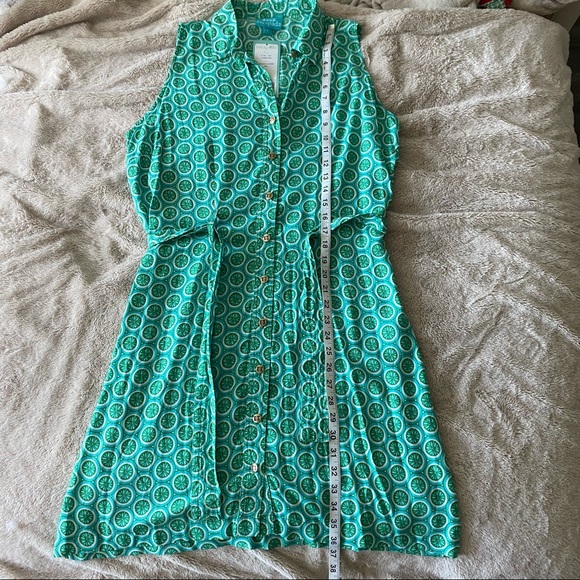 ESCAPADA | Emerald & White Cucumber Dress - Large (NWT) - Picture 7 of 10